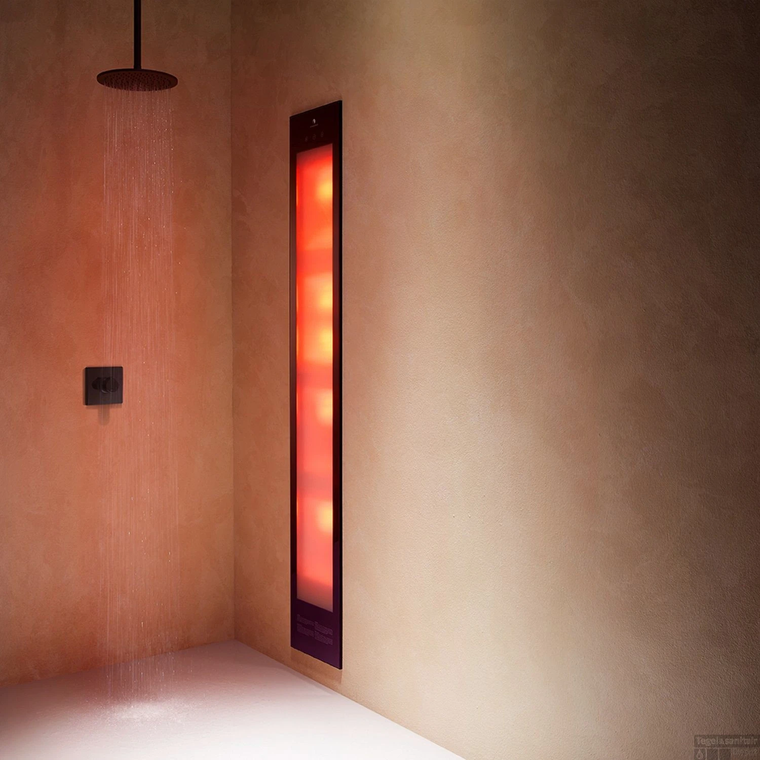 Sunshower Deluxe Mat Zwart UV En Infrarood Inbouwapparaat 32x187x16 Cm Aluminium Mat Zwart 8 Sunshower Deluxe Mat Zwart UV En Infrarood Inbouwapparaat 32x187x16 Cm Aluminium Mat Zwart - Afbeelding 8