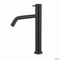 Wastafelkraan Qisani Flow Verhoogd Geborsteld Mat Zwart