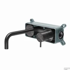 Inbouwkraan Qisani Flow Laag Geborsteld Gun Metal