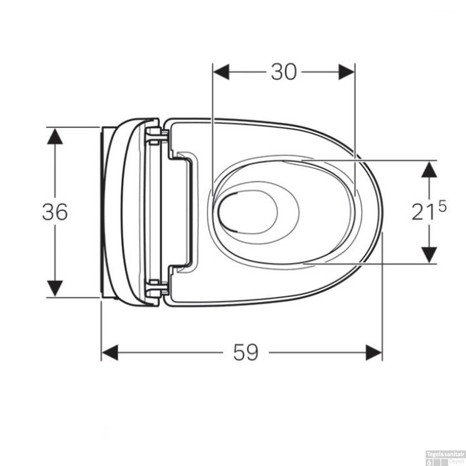 Douche WC Geberit AquaClean Mera Classic Met Geurafzuiging Warme Luchtdroging En Ladydouche Met Softclose En Deksel Wit 3 Douche WC Geberit AquaClean Mera Classic Met Geurafzuiging Warme Luchtdroging En Ladydouche Met Softclose En Deksel Wit - Afbeelding 3