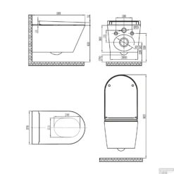 Douche WC Wiesbaden Vesta-ECO Randloos Wandcloset Wit -Baden Luxe Verkoop douche wc wiesbaden vesta eco randloos wandcloset wit 32.3620 tech2