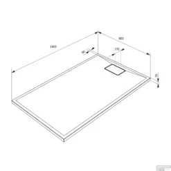 Douchebak Allibert Terreno Rechthoek Inbouw Polybeton 140x80 Cm Wit -Baden Luxe Verkoop douchebak allibert terreno rechthoek inbouw polybeton 140x80 cm tech