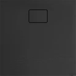 Douchebak Allibert Terreno Vierkant Inbouw Polybeton 80x80 Cm Bazalt Zwart