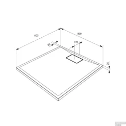 Douchebak Allibert Terreno Vierkant Inbouw Polybeton 80x80 Cm Bazalt Zwart 5 Douchebak Allibert Terreno Vierkant Inbouw Polybeton 80x80 Cm Bazalt Zwart -Baden Luxe Verkoop douchebak allibert terreno vierkant inbouw polybeton 80x80 cm tech 2 1