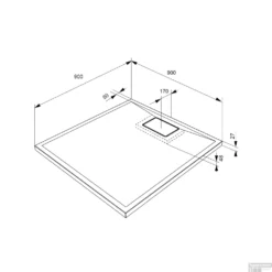 Douchebak Allibert Terreno Vierkant Inbouw Polybeton 90x90 Cm Wit 5 Douchebak Allibert Terreno Vierkant Inbouw Polybeton 90x90 Cm Wit -Baden Luxe Verkoop douchebak allibert terreno vierkant inbouw polybeton 90x90 cm wit tech