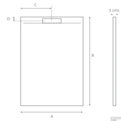 Douchebak Boss & Wessing Renovi 160x90x3 Cm Composietsteen Mat Grijs -Baden Luxe Verkoop douchebak best design renovi 160x90x3 cm composietsteen grijs douchebak tech
