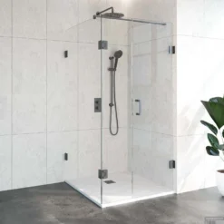 Douchecabine Compleet Just Creating 3-Delig 100x100 Cm Gunmetal