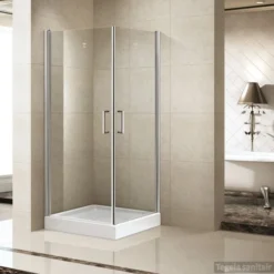 Douchecabine Sanilux Double Vierkant 2 Swingdeuren 90x90cm