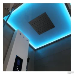 Douchecabine Eago Stoomdouche LD106F15 100x100 Rechts Glanzend Wit -Baden Luxe Verkoop douchecabine eago stoomdouche ld106f15 100x100 rechts glanzend wit sfeer1