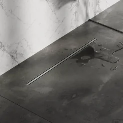 Douchegoot Brauer RR 800 Flens 80 Cm Draaibare Sifon Geborsteld RVS -Baden Luxe Verkoop douchegoot brauer rr 800 flens 80 cm draaibare sifon geborsteld rvs sfeer