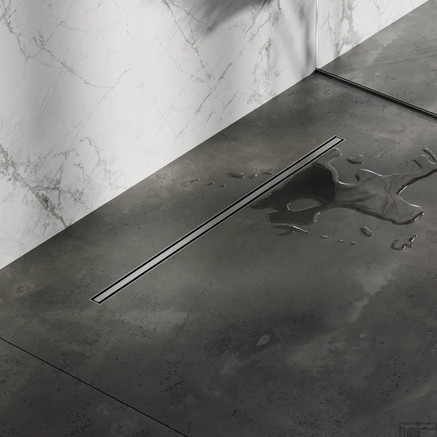 Douchegoot Brauer RR 800 Flens 80 Cm Draaibare Sifon Geborsteld RVS - Afbeelding 3