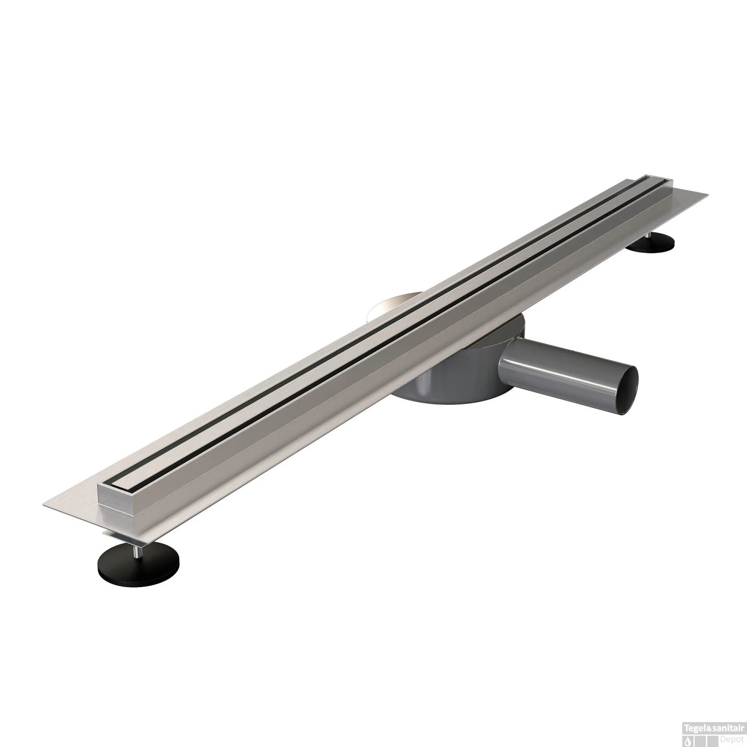 Douchegoot Brauer RR 800 Flens 80 Cm Draaibare Sifon Geborsteld RVS