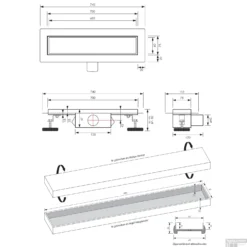 Douchegoot Brauer Zero RVS Inclusief Vloerflens 70x7 Cm Tegelinlegrooster Omkeerbaar -Baden Luxe Verkoop douchegoot brauer rvs inclusief vloerflens 70x7 cm zero tegelinlegrooster omkeerbaar tec