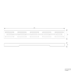 Douchegootrooster Brauer StanGrid Zwart Standaard Tbv Douchegoot STD/W/PS 50x7 Cm -Baden Luxe Verkoop douchegootrooster brauer zwart standaard tbv douchegoot std w ps 50x7 cm tec