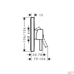 Afbouwdeel Douchekraan Inbouw Finoris HansGrohe Eengreeps Mat Zwart -Baden Luxe Verkoop douchekraan inbouw finoris hansgrohe eengreeps tech 1 1