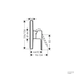Douchemengkraan Inbouw HansGrohe Vernis Shape Eengreeps Mat Zwart 5 Douchemengkraan Inbouw HansGrohe Vernis Shape Eengreeps Mat Zwart -Baden Luxe Verkoop douchemengkraan inbouw hansgrohe vernis shape eengreeps tech 1