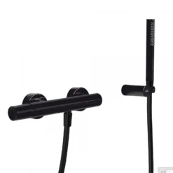 Douchemengkraan Tres Study Colors Met Handdouche 29x8 Cm Rond Mat Zwart