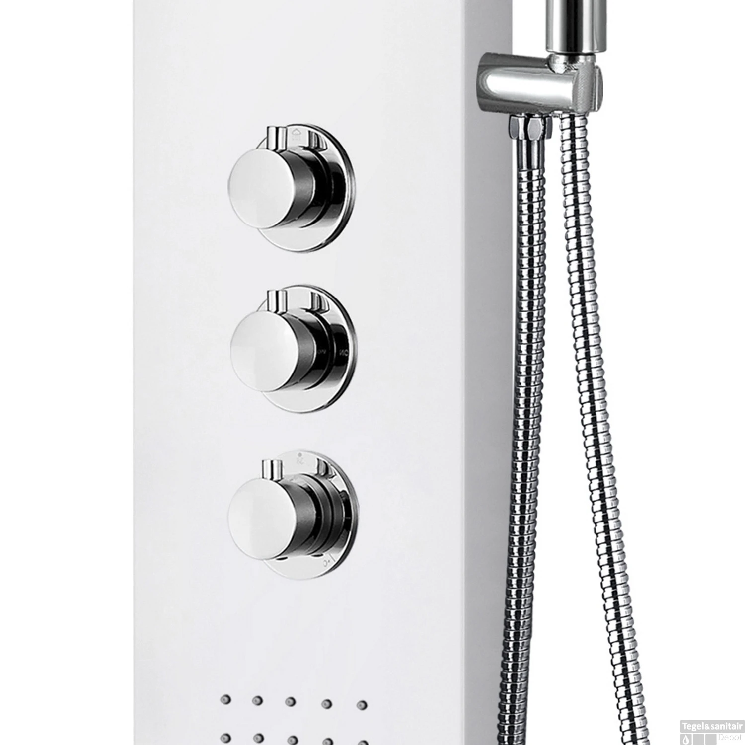 Douchepaneel Boss & Wessing Erie 160x20x7 Cm Wit 3 Douchepaneel Boss & Wessing Erie 160x20x7 Cm Wit - Afbeelding 3