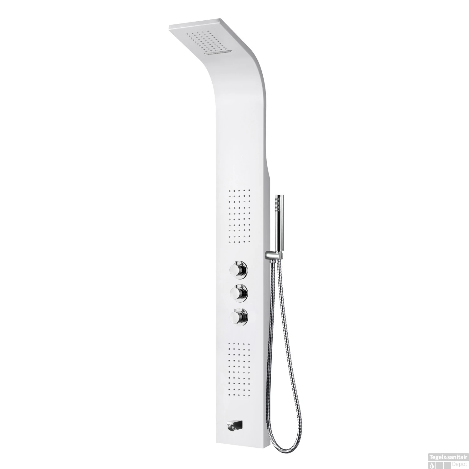 Douchepaneel Boss & Wessing Erie 160x20x7 Cm Wit 1 Douchepaneel Boss & Wessing Erie 160x20x7 Cm Wit