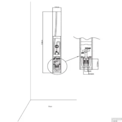 Douchepaneel Lacus Gorgona 118x13x7 Cm Geglazuurd Wit -Baden Luxe Verkoop douchepaneel lacus gorgona geglazuurd wit tech1