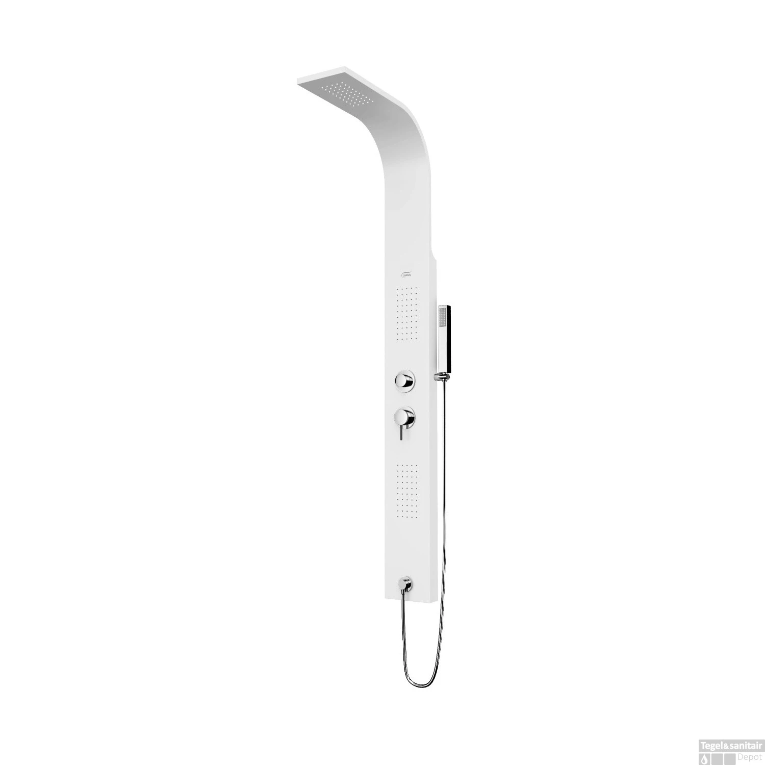 Douchepaneel Lacus Spargi 160x15x6 Cm Mat Wit 1 Douchepaneel Lacus Spargi 160x15x6 Cm Mat Wit