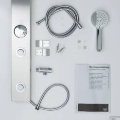 Douchepaneel Schutte Sansibar 3 Functies 2 Massagesproeiers RVS -Baden Luxe Verkoop douchepaneel schutte sansibar 3 functies 2 massagesproeiers rvs sfeer5