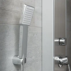 Douchepaneel Schütte Tahiti Met Douchemengkraan En Twee Massagesproeiers RVS 9 Douchepaneel Schütte Tahiti Met Douchemengkraan En Twee Massagesproeiers RVS -Baden Luxe Verkoop douchepaneel schutte tahiti rvs 60035 detail1