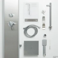 Douchepaneel Schütte Tahiti Met Douchemengkraan En Twee Massagesproeiers RVS 12 Douchepaneel Schütte Tahiti Met Douchemengkraan En Twee Massagesproeiers RVS -Baden Luxe Verkoop douchepaneel schutte tahiti rvs 60035 detail4