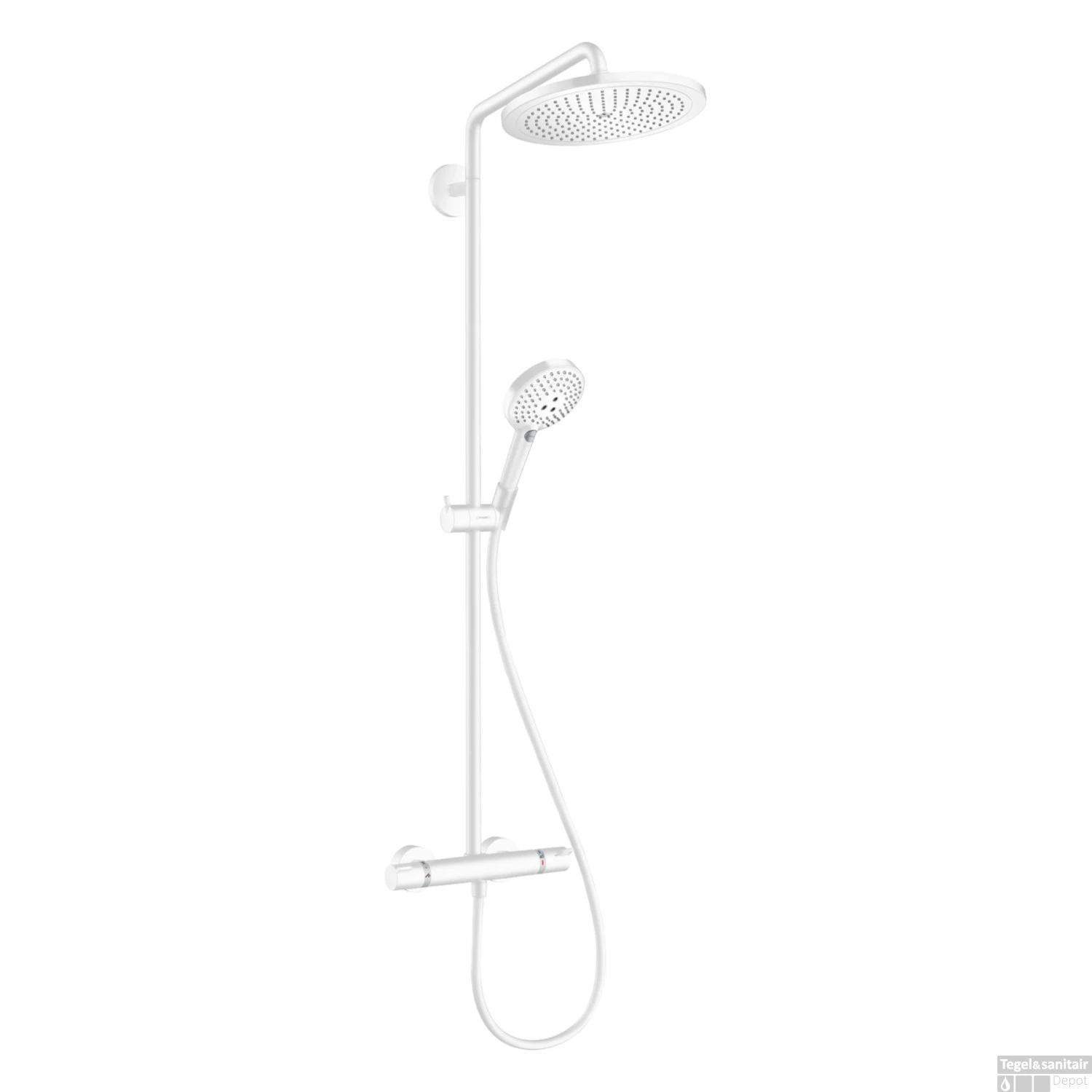 Doucheset Croma Select S 280 HansGrohe Met Thermostaat 1 Jet En Raindance Handdouche Mat Wit