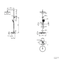 BWS Regendouche | Pioggia | Met Handdouche Chroom | Opbouw -Baden Luxe Verkoop doucheset opbouw nuovo regendouche met handdouche chroom tech 1