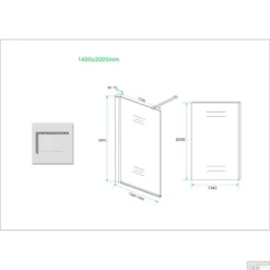 Douchewand Wiesbaden 140x200cm 8mm Met Middenband NANO Glas 9 Douchewand Wiesbaden 140x200cm 8mm Met Middenband NANO Glas -Baden Luxe Verkoop douchewand wiesbaden 140x200cm 8mm met middenband nano glas tech2