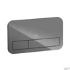 Villeroy & Boch Viconnect 2-knops Bedieningsplaat Glas Glossy Grey