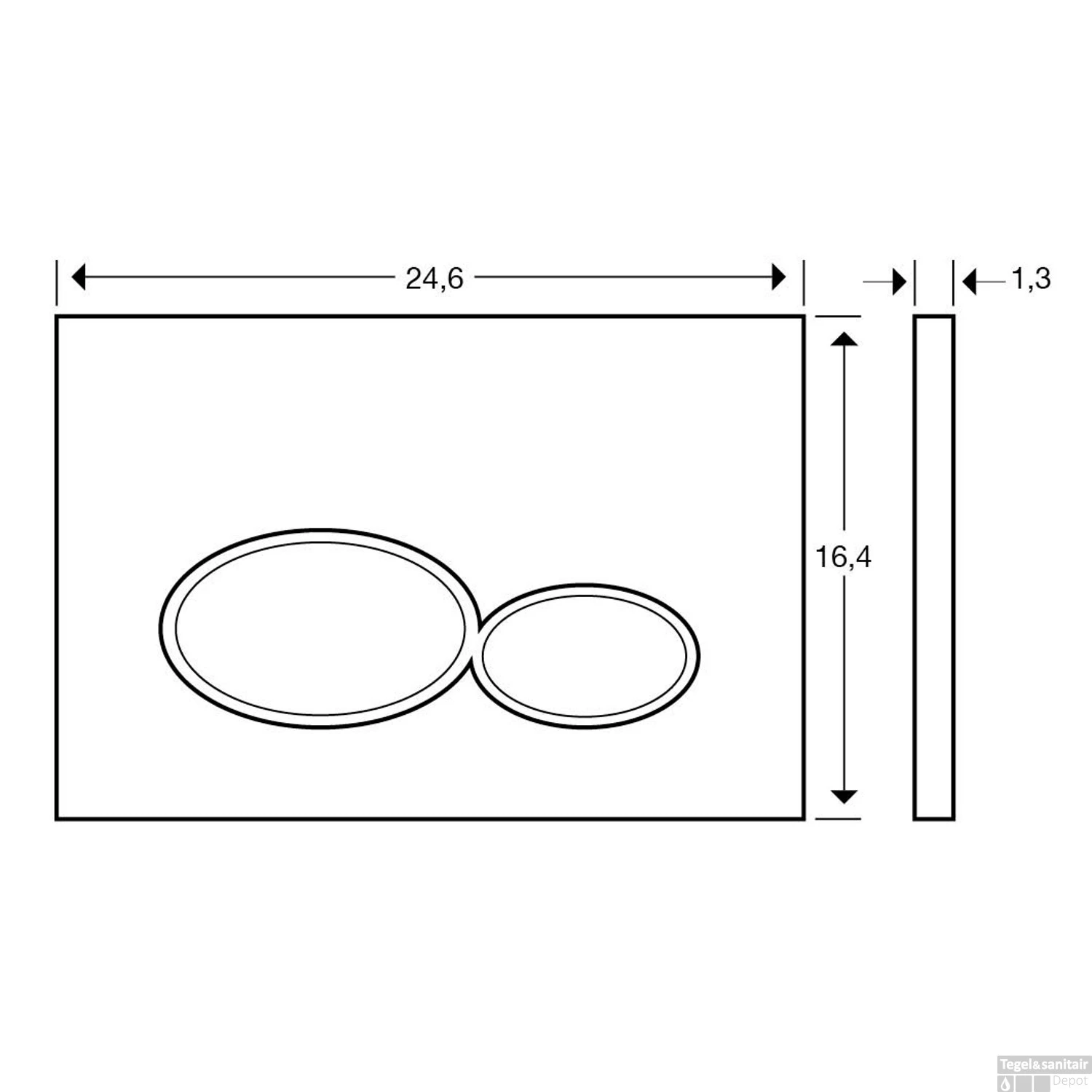 Geberit UP320 Toiletset Set18 Wiesbaden Vesta Junior Rimless 47cm Met Matzwarte Drukplaat 3 Geberit UP320 Toiletset Set18 Wiesbaden Vesta Junior Rimless 47cm Met Matzwarte Drukplaat - Afbeelding 3