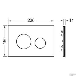 Drukplaat Front En Toetsen TECE Loop Voor WC-Bediening Beton 21 Drukplaat Front En Toetsen TECE Loop Voor WC-Bediening Beton -Baden Luxe Verkoop drukplaatfront tece loop voor wc bediening tech