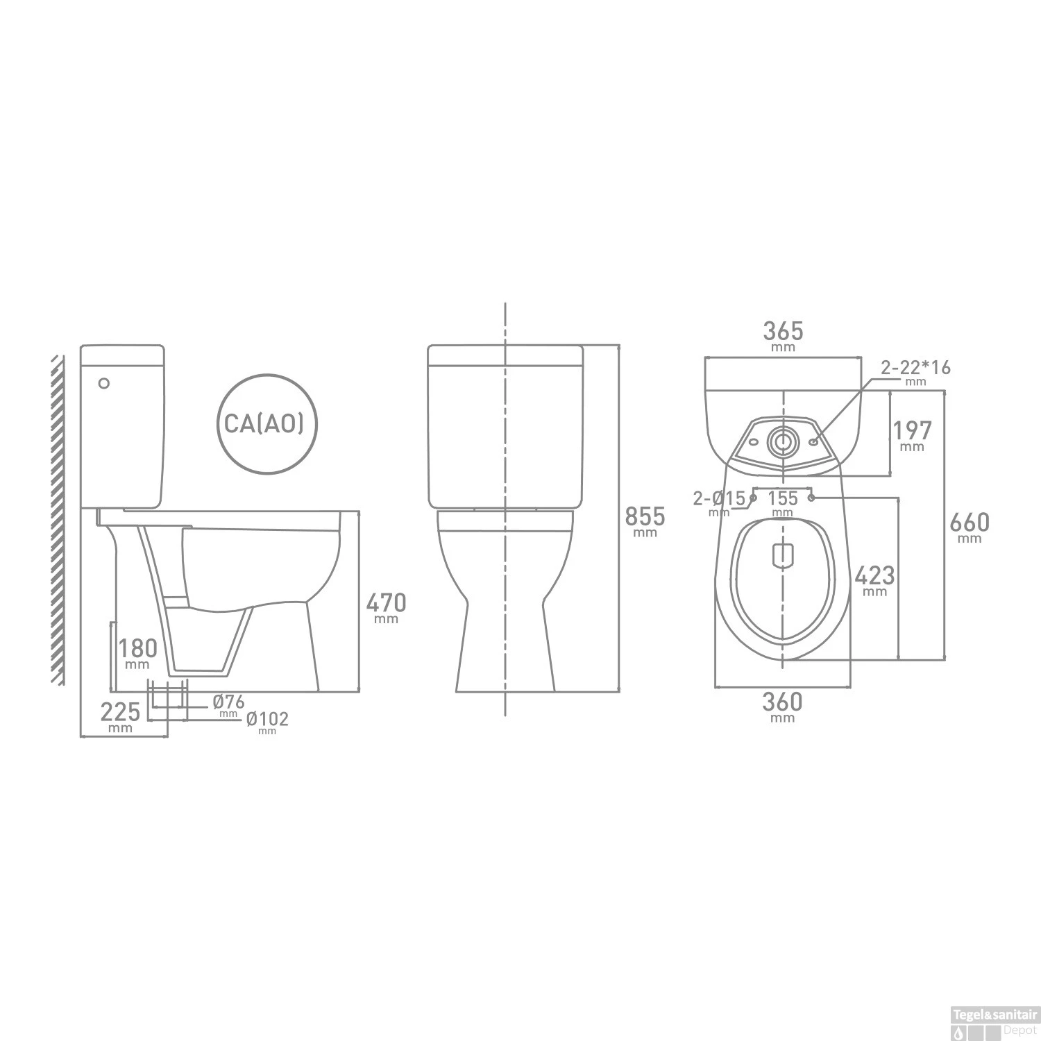 Duoblok VM Go X-Joy | Verhoogd | S Diepspoel AO | Compleet Incl. Reservoir En Zitting 2 Duoblok VM Go X-Joy | Verhoogd | S Diepspoel AO | Compleet Incl. Reservoir En Zitting - Afbeelding 2