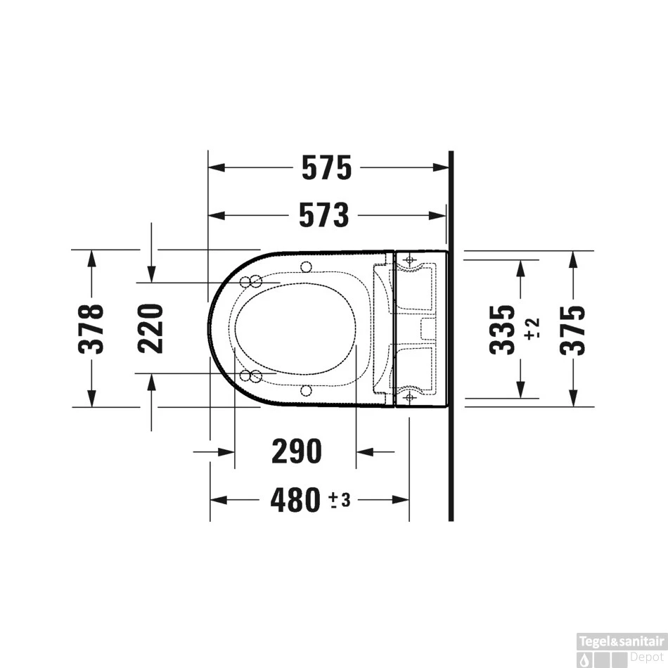 Duravit Douche WC SensoWash Starck F Plus Compact Met Compleet Pack Wandcloset 37.8x57.5 Cm Duroplast Wit - Afbeelding 4