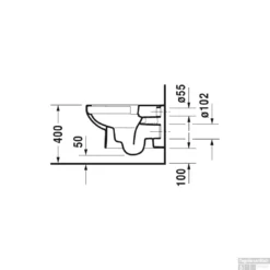 Duravit DuraStyle Basic Wandcloset Diepspoel 36.5x54x35 Cm Keramiek Glanzend Wit -Baden Luxe Verkoop duravit durastyle basic wandcloset diepspoel 36.5x54x35 cm keramiek glanzend wit tech2
