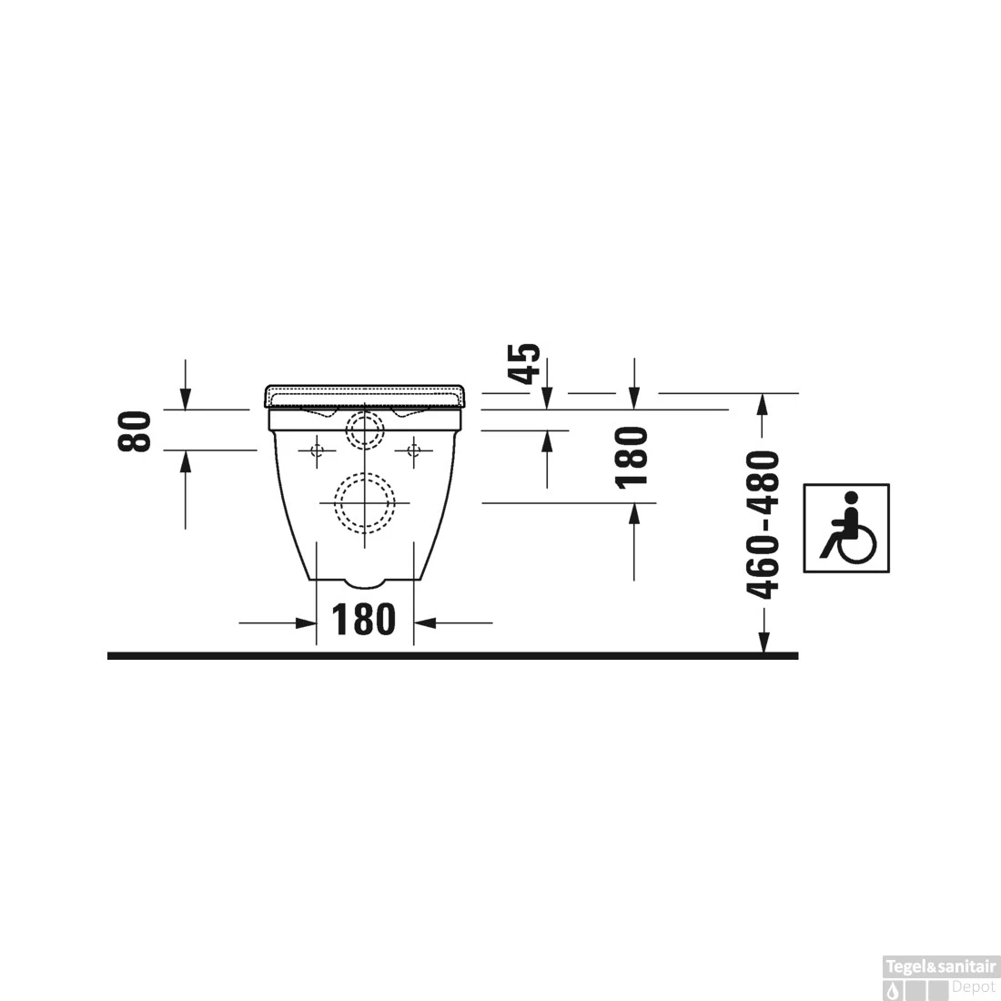 Duravit Starck 3 Wandcloset Diepspoel 37x70x35.5 Cm Keramiek Glanzend Wit - Afbeelding 4