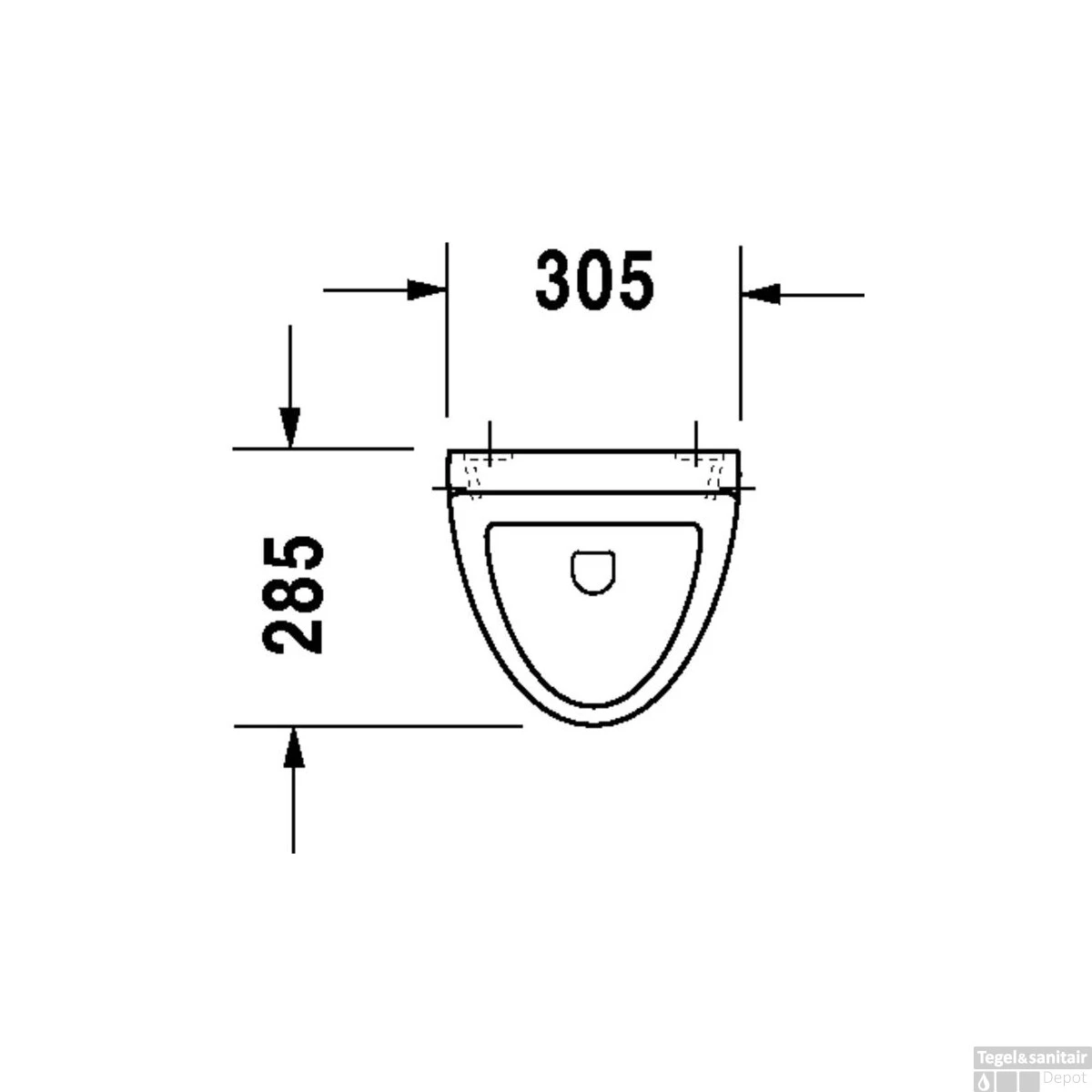Duravit Universeel Fizz Urinoir 30.5x28.5x50 Cm Achter Inlaat Glanzend Keramiek Wit 2 Duravit Universeel Fizz Urinoir 30.5x28.5x50 Cm Achter Inlaat Glanzend Keramiek Wit - Afbeelding 2