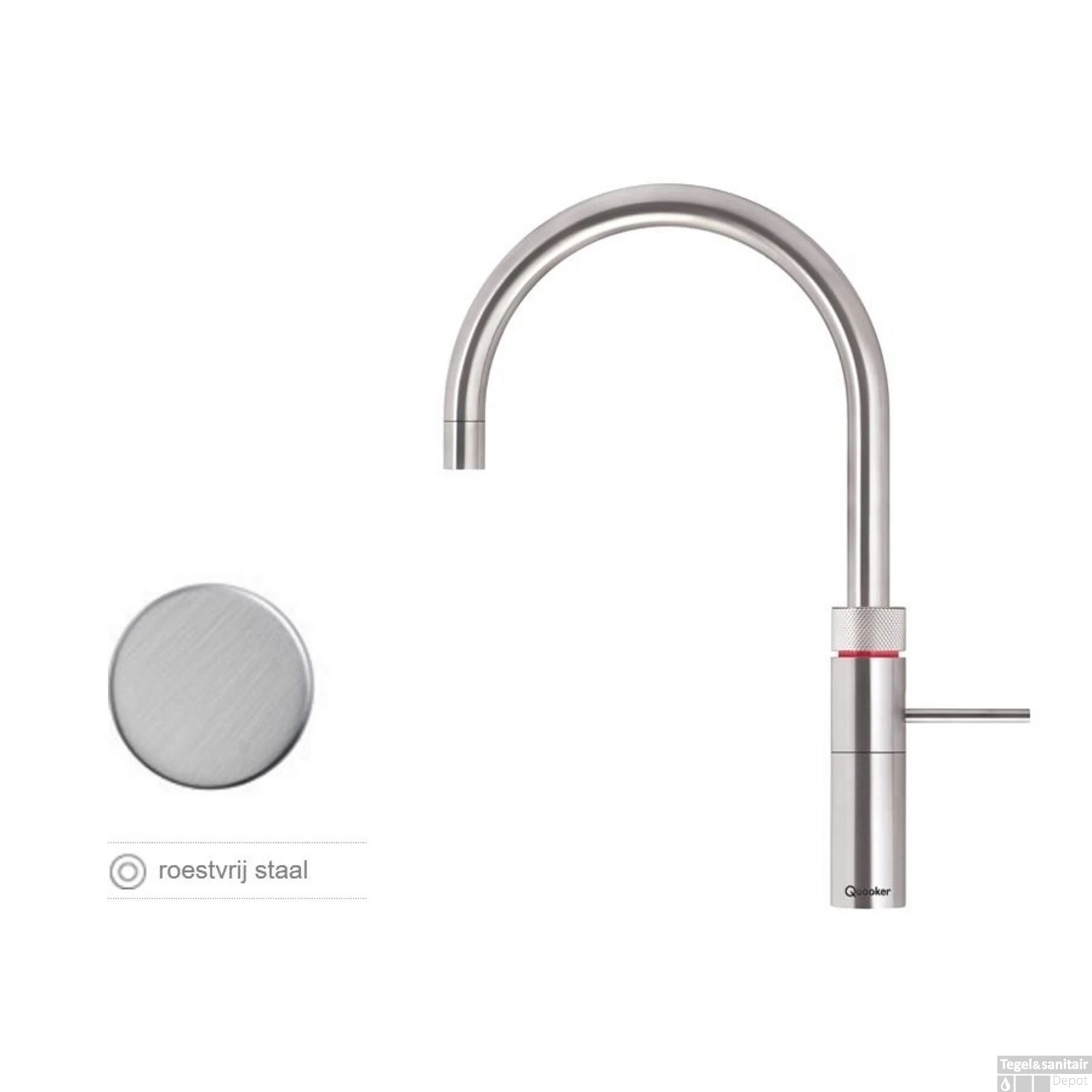 Quooker Cube Fusion Round RVS Met Combi+ Boiler 2 Quooker Cube Fusion Round RVS Met Combi+ Boiler - Afbeelding 2