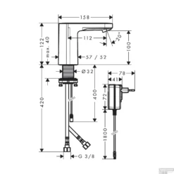 Elektronische Wastafelkraan HansGrohe Vernis Blend Koud Water En Batterij Chroom -Baden Luxe Verkoop elektronische wastafelkraan hansgrohe vernis blend koud water en batterij tech