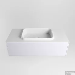 Badkamermeubelset Mondiaz Erin 100 Cm Met 1 Lade Met RIDGE Wastafel Midden Talc Met 1 Kraangat Greeploos Mat Cale -Baden Luxe Verkoop erin cale ridge talc google 3 0005