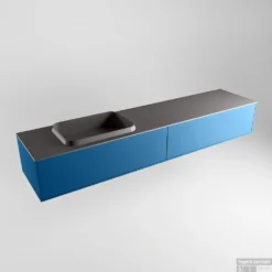 Badkamermeubelset Mondiaz Erin 200 Cm Met 2 Lades Met RIDGE Wastafel Links Dark Grey Met 1 Kraangat Greeploos Mat Jeans -Baden Luxe Verkoop erin jeans ridge dark grey google 1 0031