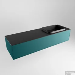 Badkamermeubelset Mondiaz Erin 150 Cm Met 1 Lade Met RIDGE Wastafel Rechts Urban Met 1 Kraangat Greeploos Mat Smag -Baden Luxe Verkoop erin smag ridge urban google 1 0018