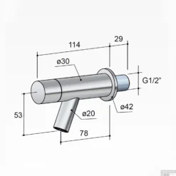 Fonteinkraan Hotbath Dude 1-knop Inbouw Wand 11.4 Cm Chroom -Baden Luxe Verkoop ew001cr fonteinkraan hotbath dude 1 knop inbouw wand 11.4 cm chroom tech