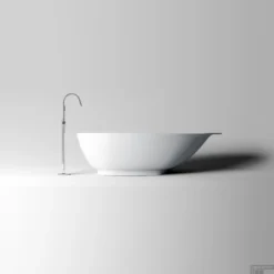 Ligbad Clou First 182x82x49cm Aluite Mat Wit (Vrijstaand) -Baden Luxe Verkoop first bathroom 08a smaller