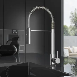 Keukenmengkraan Hotbath Fellow 49 Cm Flexibele Uitloop Chroom