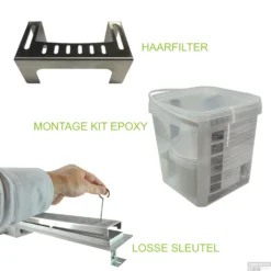 Mat Antraciete RVS Douchegoot Flens Met Uitneembaar Sifon 110x7cm 6,7cm Diep MAT ANTRACIET ROOSTER -Baden Luxe Verkoop flens design rooster mat antraciet 8 3