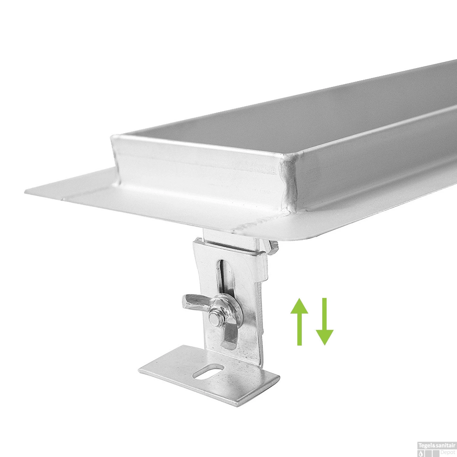 Messing Goud RVS Douchegoot Flens Met Uitneembaar Sifon 90x7cm 6,7cm Diep MESSING GOUD ROOSTER - Afbeelding 6