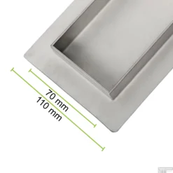 RVS Douchegoot Flens Met Uitneembaar Sifon 110x7cm 6,7cm Diep TEGELROOSTER MAT ZWART 13 RVS Douchegoot Flens Met Uitneembaar Sifon 110x7cm 6,7cm Diep TEGELROOSTER MAT ZWART -Baden Luxe Verkoop flens tegel rooster mat zwart 7